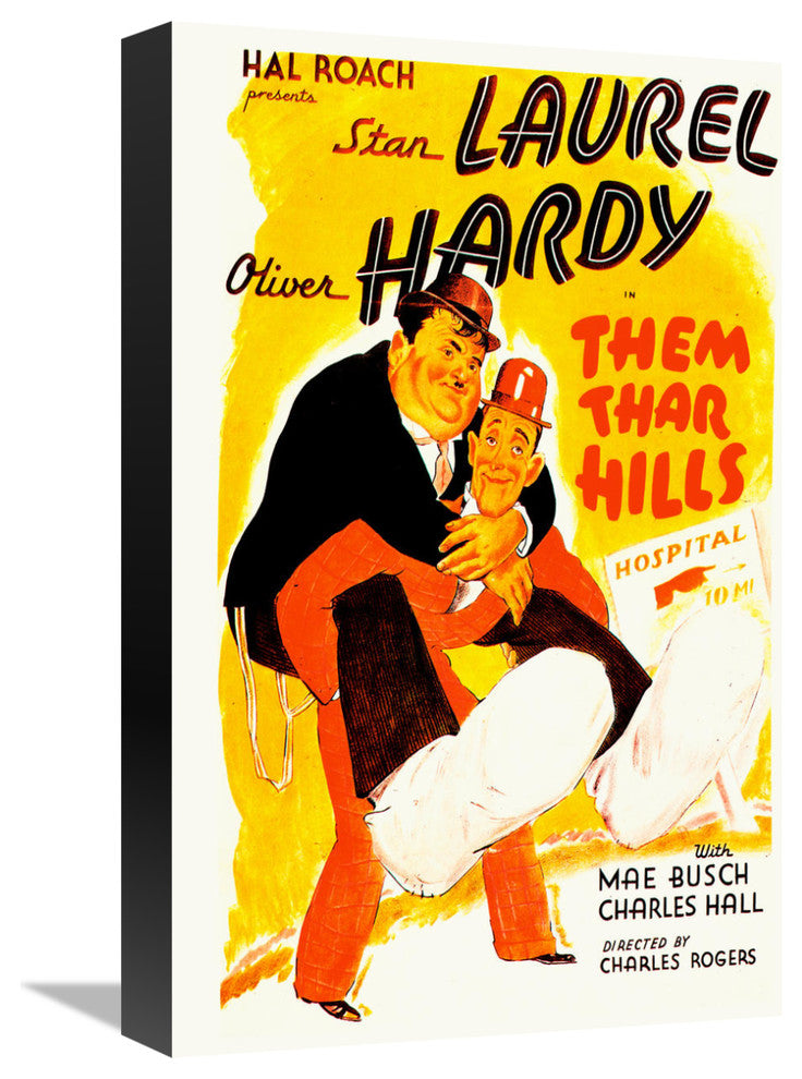 Laurel and Hardy, Them Thar Hills, 1934, 12x18