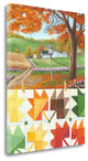"Maple Leaf Quilt" By Julie Peterson, Giclee Print on Gallery Wrap Canvas