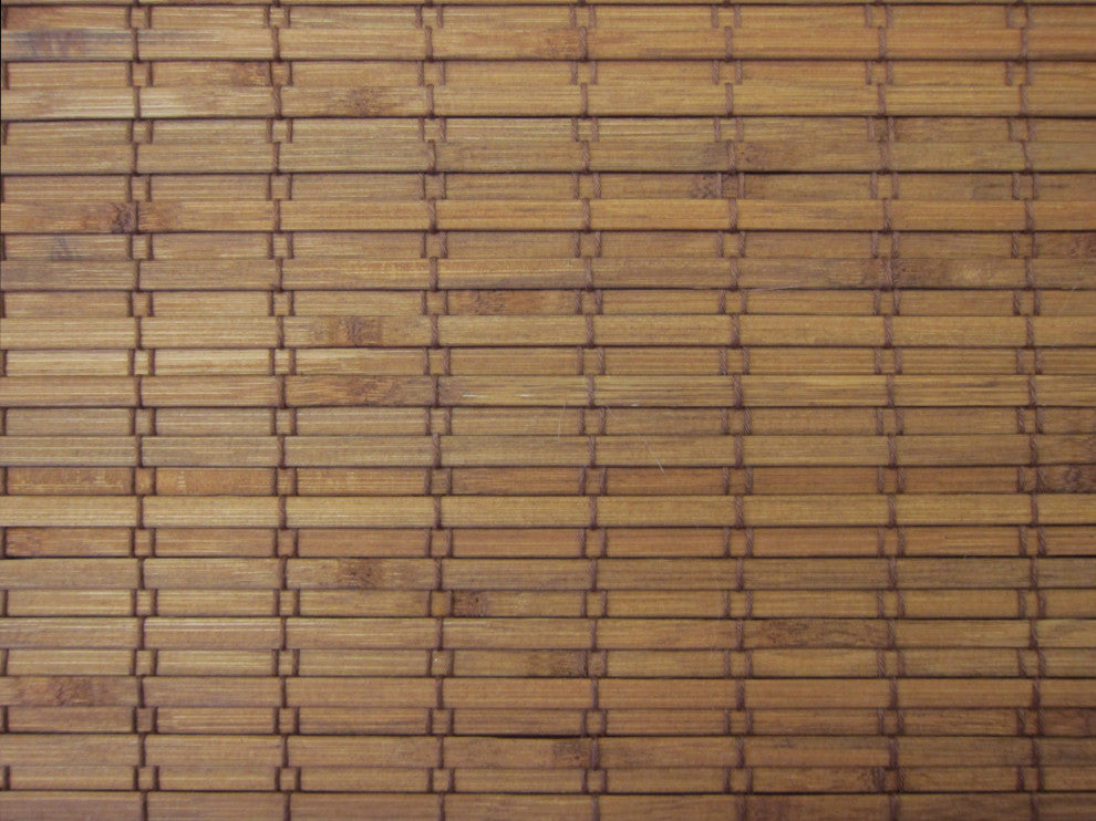 Cordless Woven Wood Roman Shades, 21-24W x 24-48H, Eastfield Teak, 21 to 24 Wide X 24 to 48 High