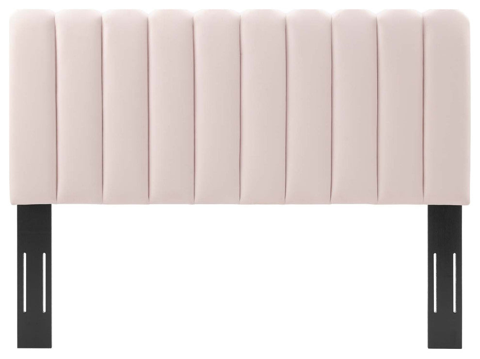 Headboard, Twin Size, Velvet, Pink, Modern Contemporary, Bedroom Master Suite