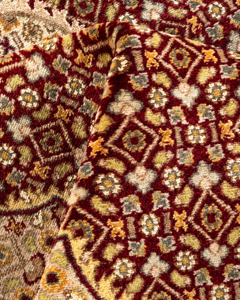 Mogul, One-of-a-Kind Hand-Knotted Area Rug Red, 6' 1 x 9' 5