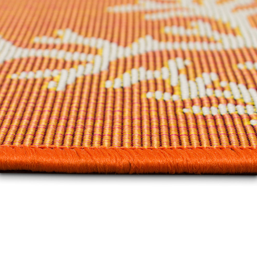 Esencia Coral Edge Indoor/Outdoor Mat Sunset 1'11"x4'11"
