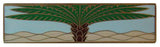 Royal Palm Pull Antique Brass/Pale Blue (Horizontal)