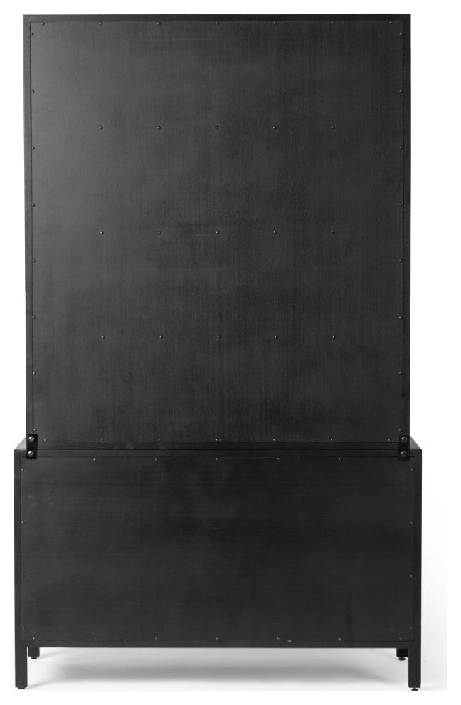 Hopkins Bookcase-Brushed Ebony Oak Vnr