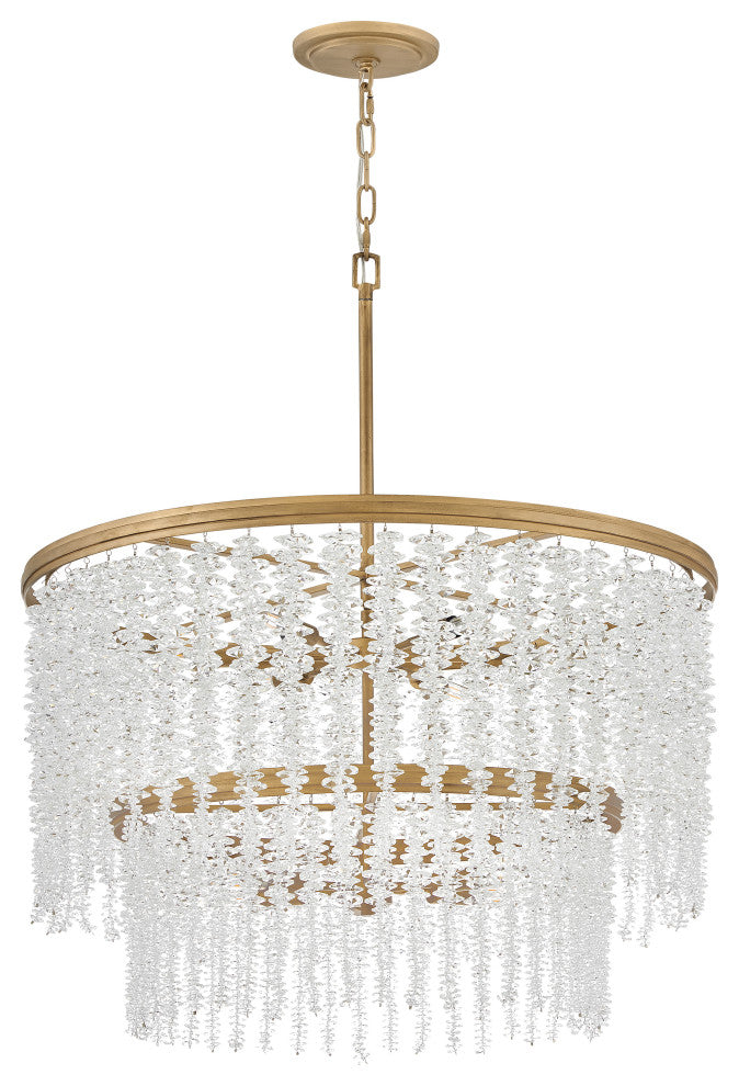 Fredrick Ramond Rubina Medium Chandelier, Burnished Gold