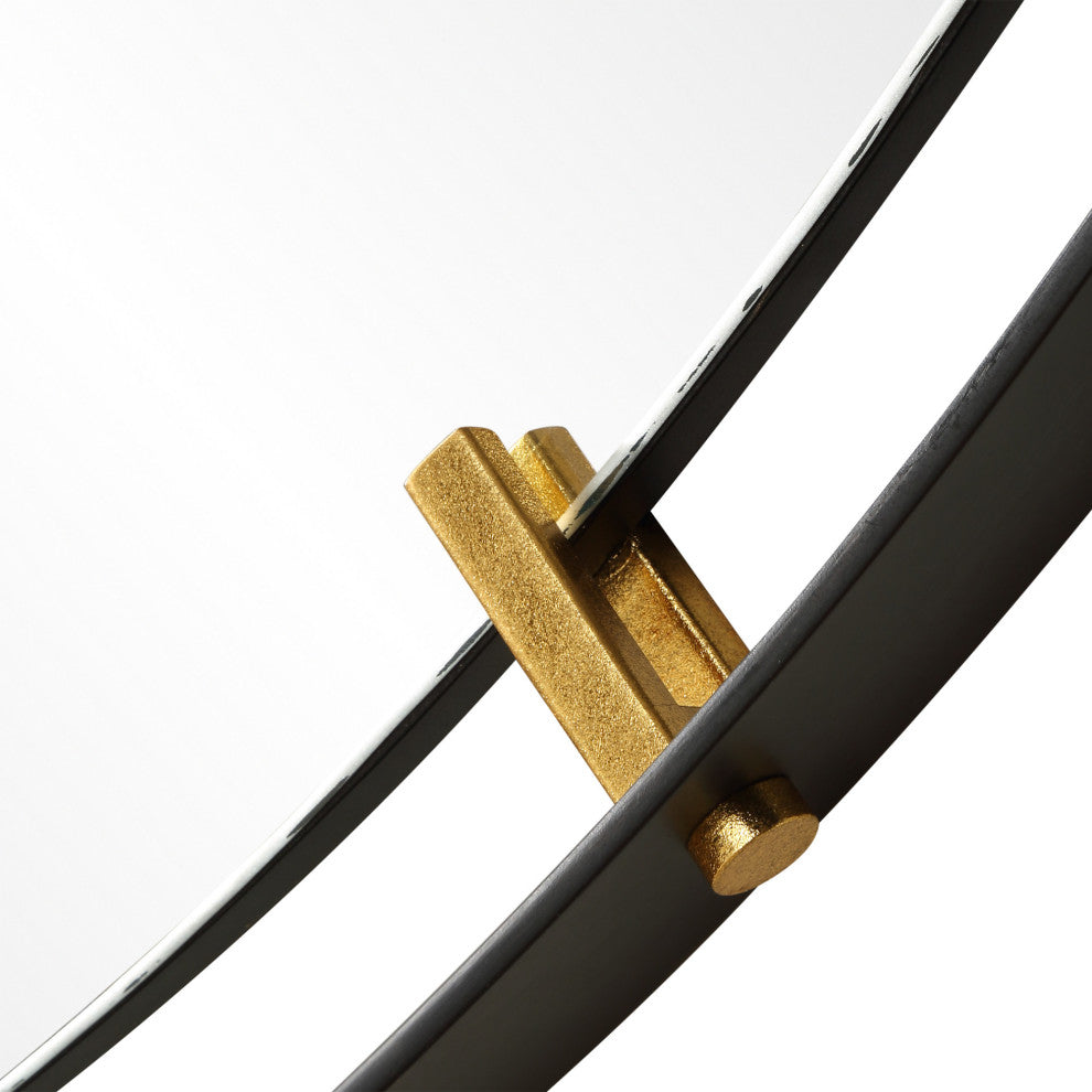 Uttermost 09982 Grand Pendulum 72-1/4" Diameter Circular Framed - Black