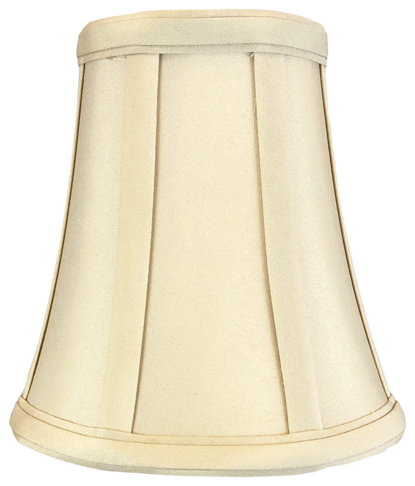 Royal Designs True Bell Basic Lamp Shade, Flame Clip Fitter, Beige, Set of 2