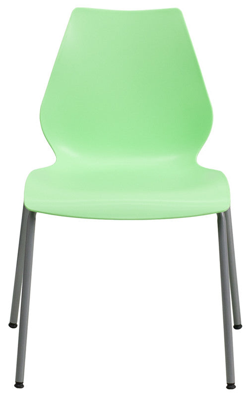 Green Plastic Stack Chair RUT-288-GREEN-GG