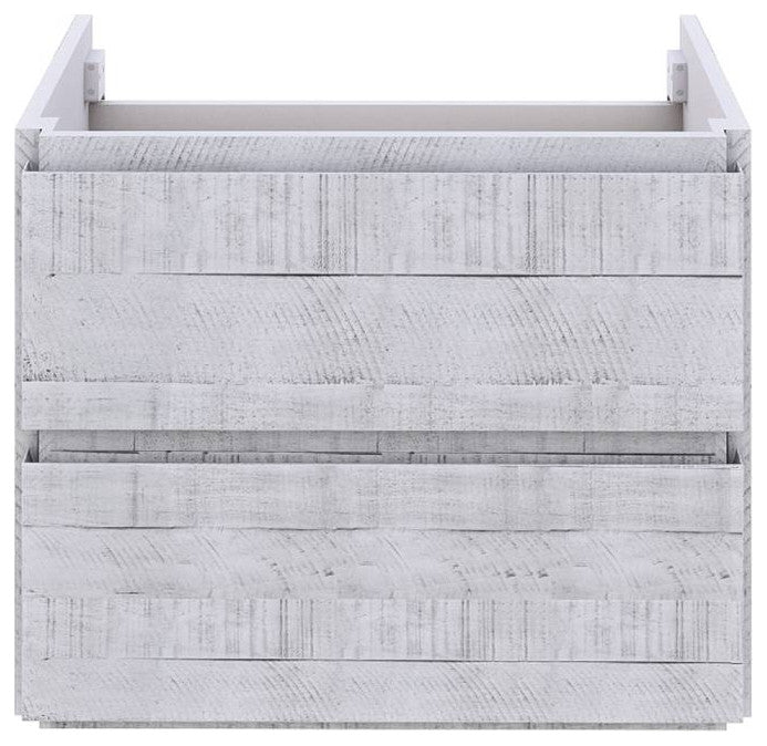Fresca Formosa Modern 23" Rustic White Wall Hung Bathroom Cabinet