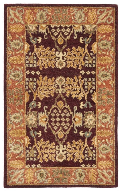 Safavieh Bergama brg190c Rug, Red/Rust, 4'0" X 6'0"