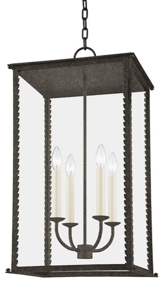 Troy Zuma 4-LT Large Outdoor Lantern F6715-FRN, French Iron