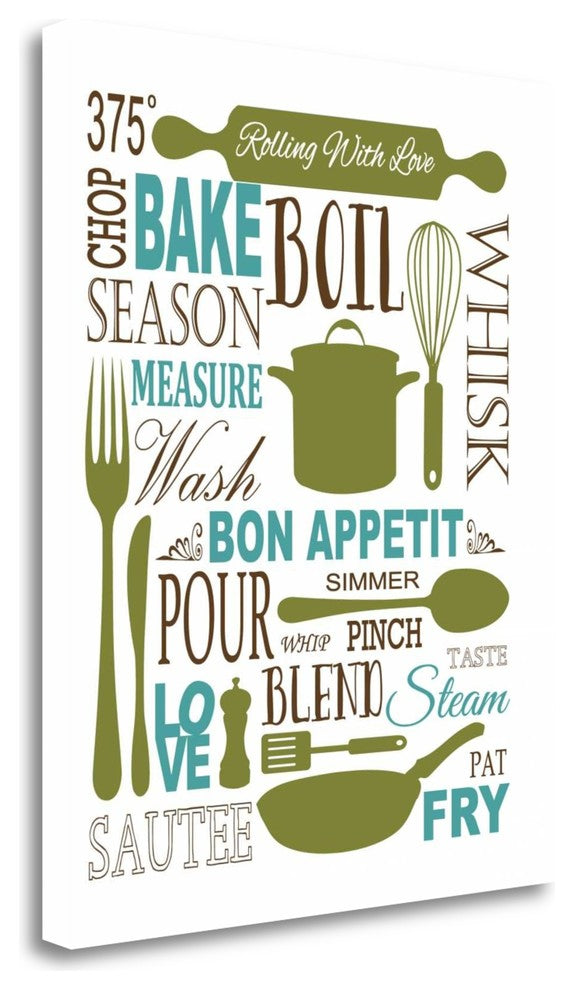 "Culinary Love 1" By Leslie Fuqua, Giclee Print on Gallery Wrap Canvas