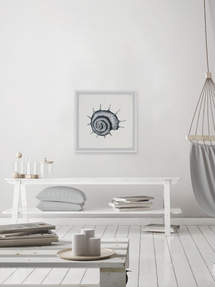 "Spiky Seashell" Framed Painting Print, 12"x12"
