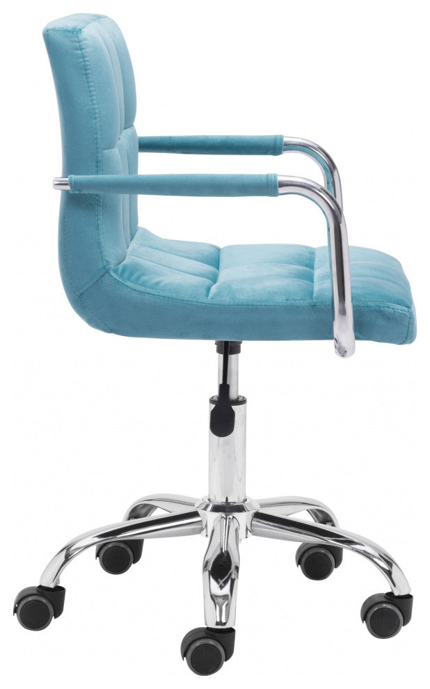 Teal Pop of Color Rolling Office Chair