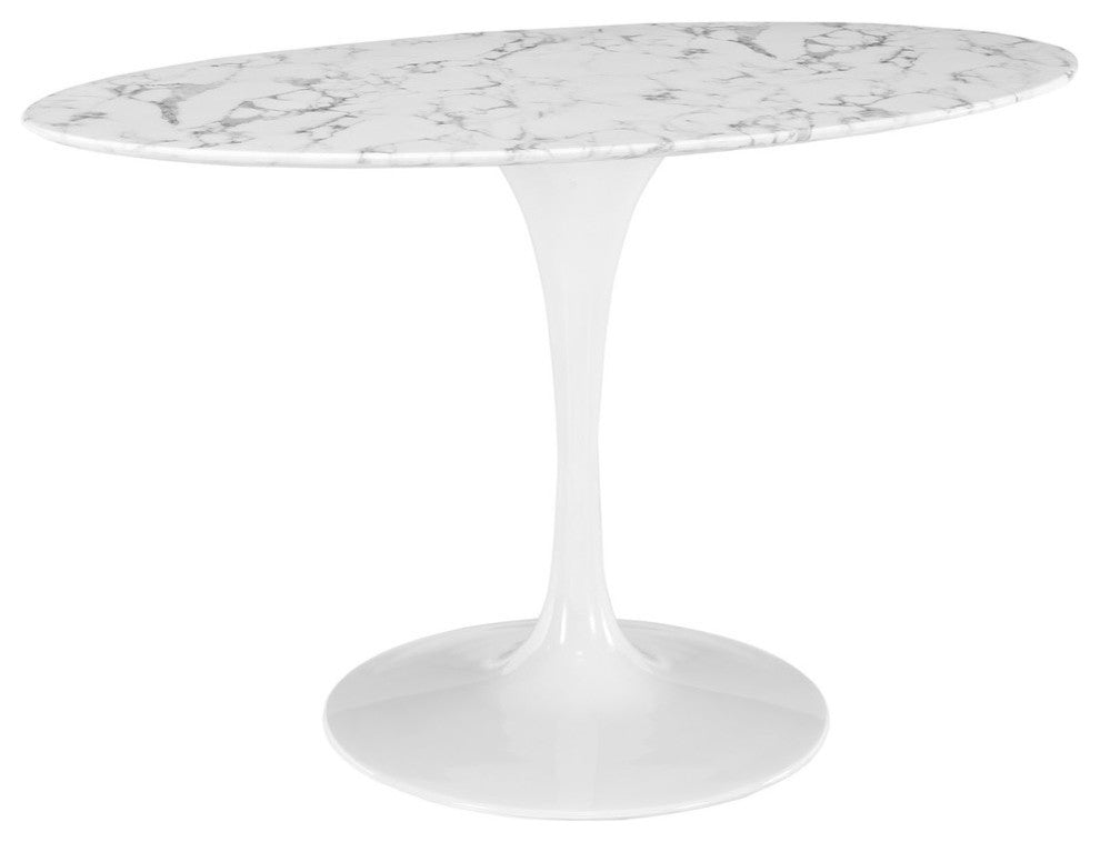 Modern Contemporary Kitchen 54" Dining Table White