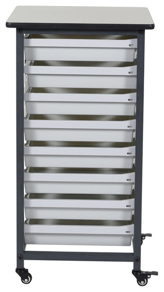 Luxor MBS-SR-8S Mobile Bin System, Single Row