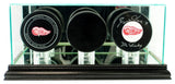 Triple Hockey Puck Display Case, Black