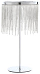 12" X 12" X 23" Chrome Metal Table Lamp