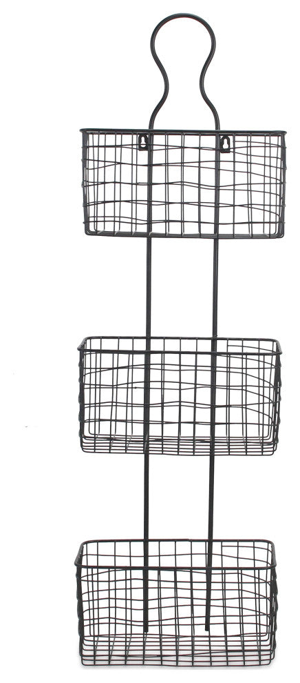 3-Slot Wall Hanging Metal Organizer
