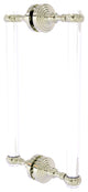 Pacific Grove 12" Twist Accent Back to Back Shower Door Pull, Polished Nickel