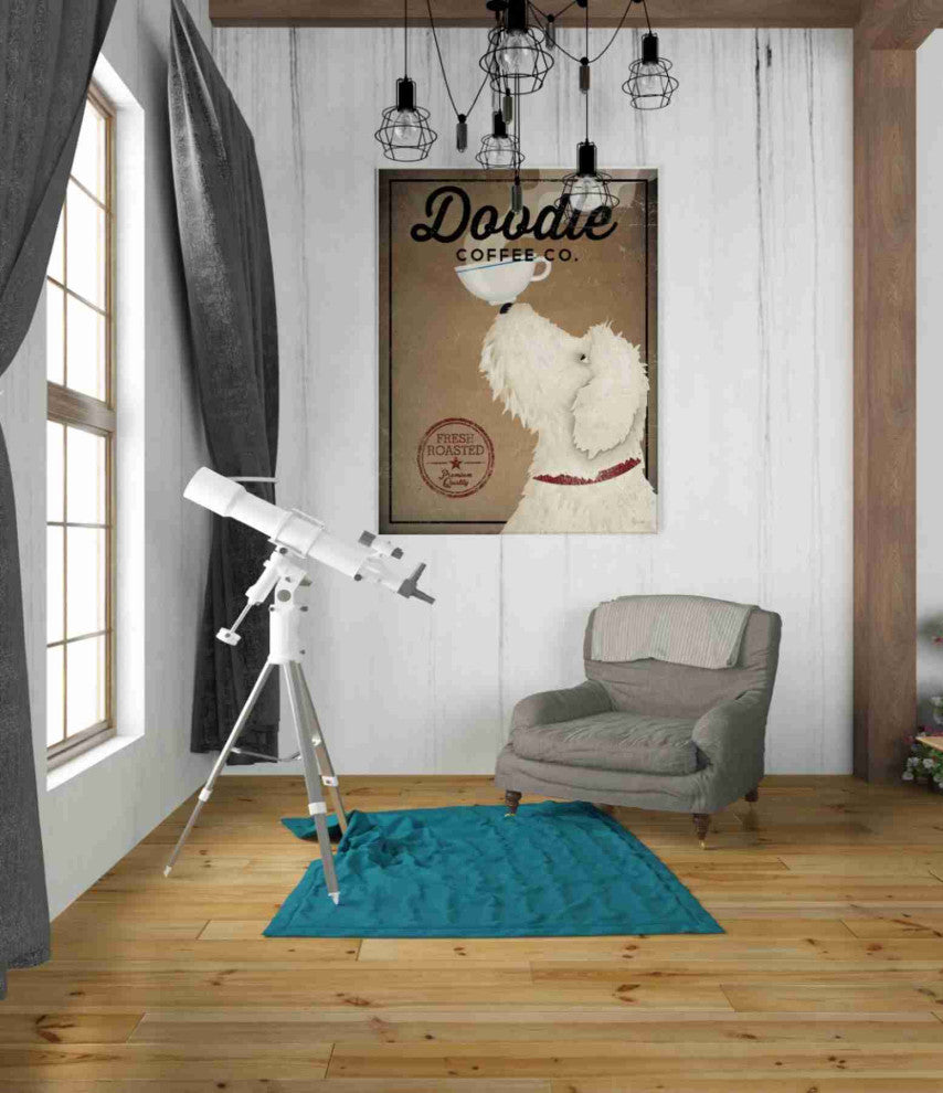 Epic Graffiti 'Doodle Coffee' by Ryan Fowler, Giclee Canvas Wall Art, 26"x34"