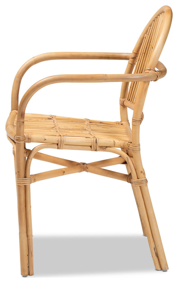 Lissa Natural Brown Rattan Dining Chair