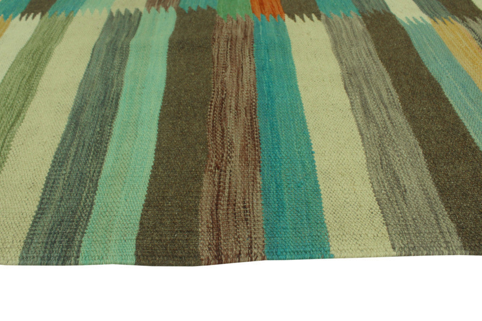 Winchester Kilim Allan Light Green/Ivory Rug, 6'5x9'9