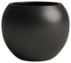 DTY Signature Mount Sherman 1-piece Fiberstone Planter, Black, Large