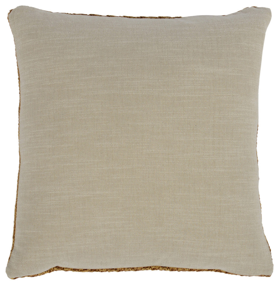 Marcie Knitted 22" Throw Pillow by Kosas Home, Honey