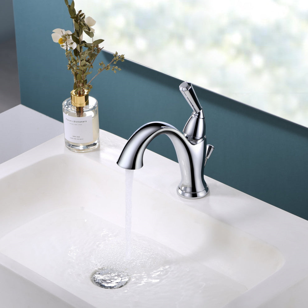 Ultra Faucets UF3521X Single Handle Bathroom Faucet, Polished Chrome
