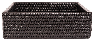Artifacts Rattan™ Luncheon Napkin Holder, Tudor Black