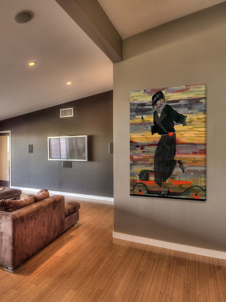 "Broken Heel" Print on Canvas, 40"x60"