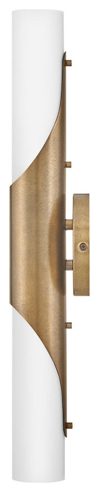 Hinkley Grace Bathroom Vanity Light, Textured Heritage Brass, Medium