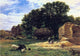 George Vicat Cole The Hayrick, 18"x27" Wall Decal