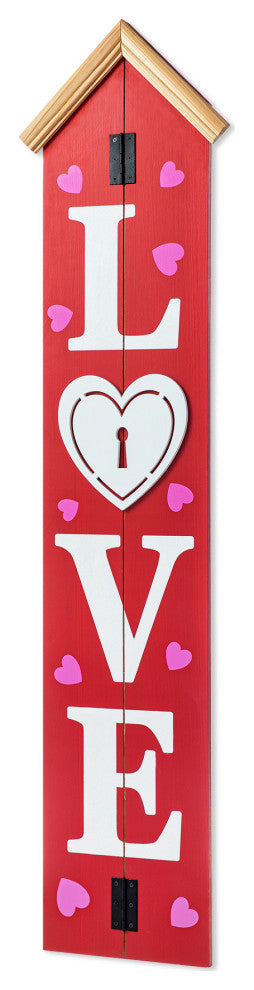 42"H Valentine"˜s Wooden Porch Decor