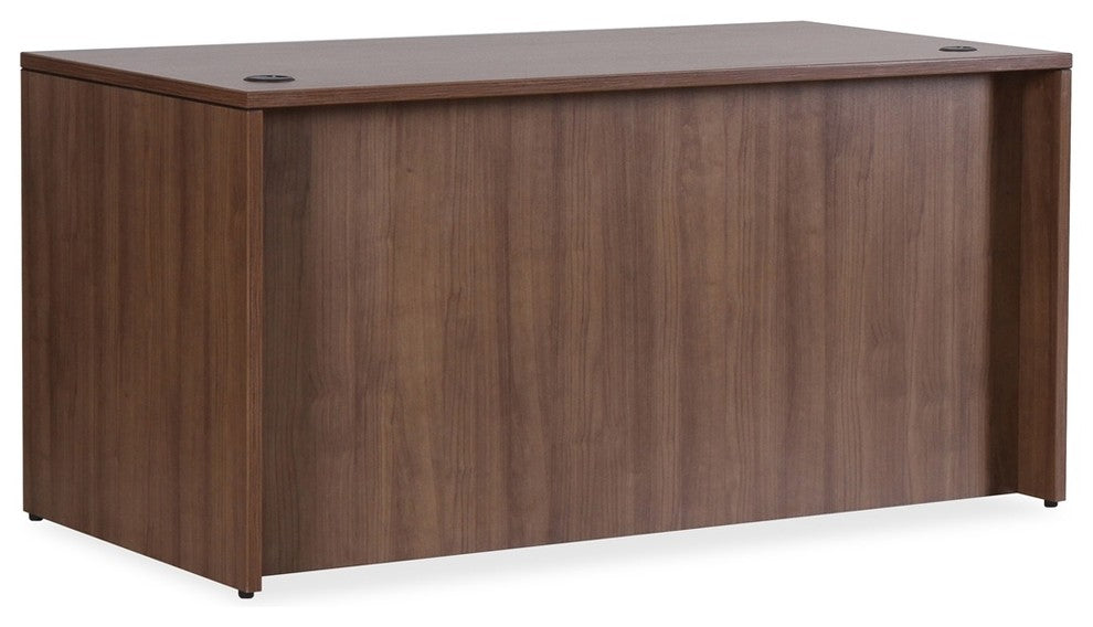 Lorell Essentials Series Walnut Desk Shell, Top, 70.9"x35.4"x29.5"