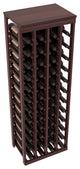 48-Bottle Kitchen Wine Rack,  Redwood, Walnut + Satin