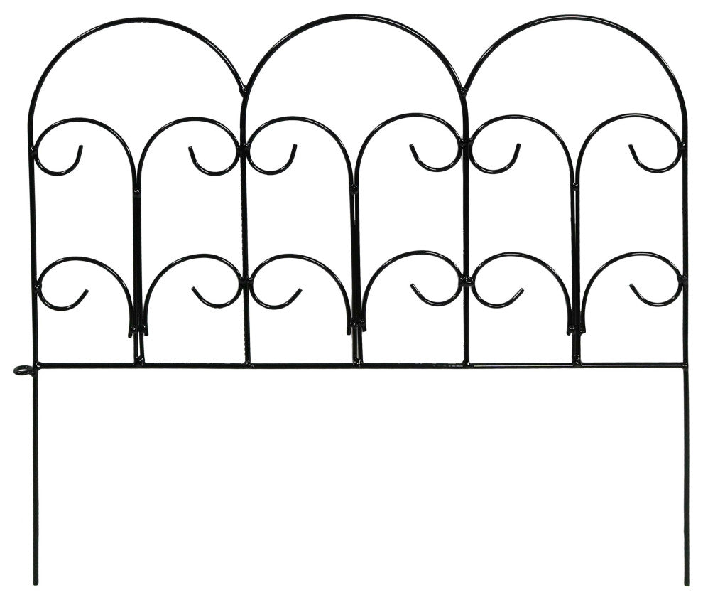 Sunnydaze Victorian Border Fence Set 16-Inches  - Choose Quantity, 40 Panels