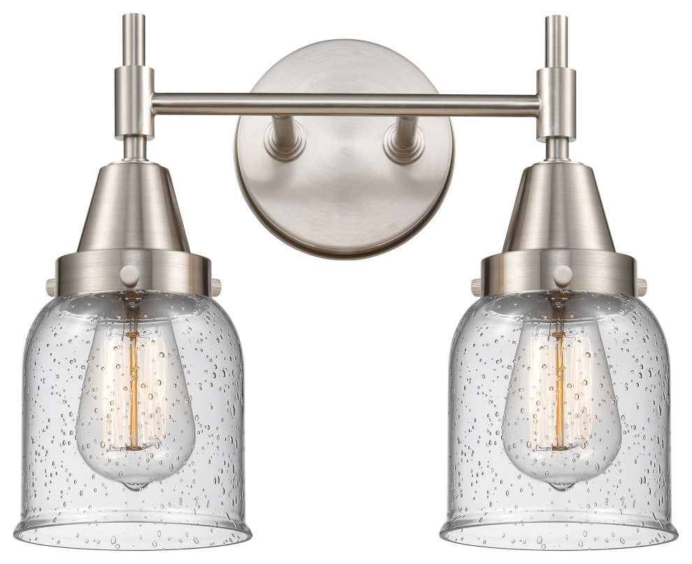 INNOVATIONS LIGHTING 447-2W-SN-G54-LED Caden 2 Light 17 inch Bath Vanity Light