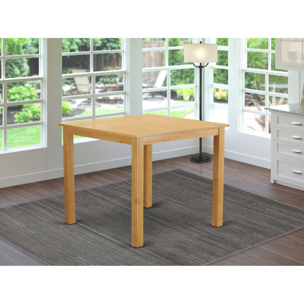 Cft-Oak-T Caf Pub, Counter Height Square Table Natural Oak Finish