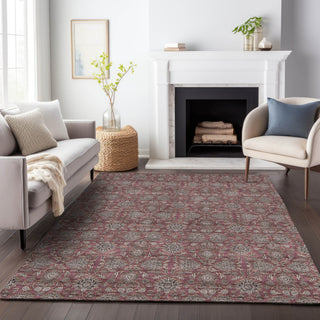 Premium Machine Washable Mayfield AMF702 Merlot 3' x 5' Rug
