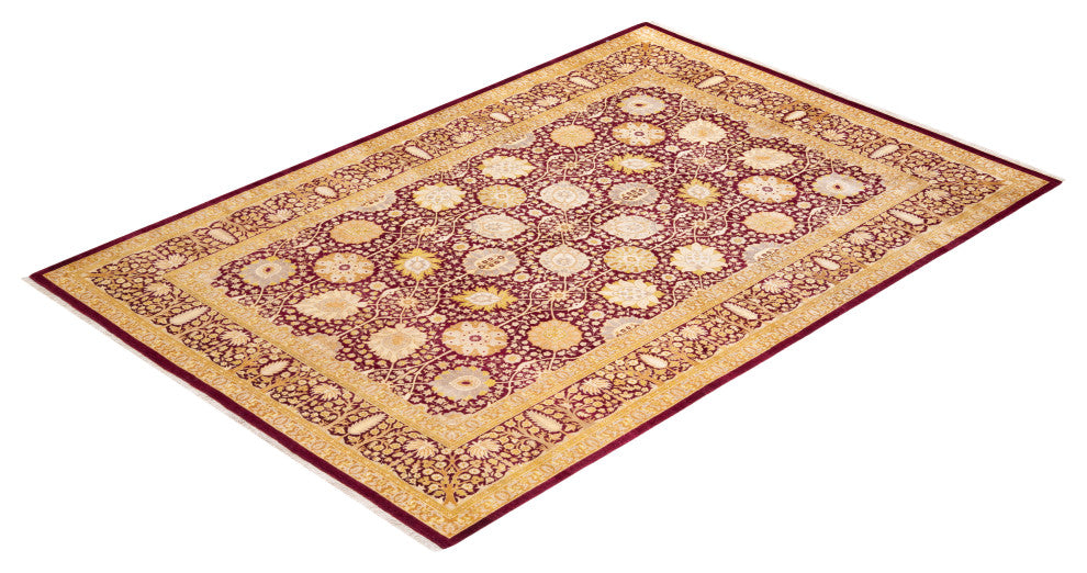 MOGUL, Hand Knotted Area Rug 9' 0" X 6' 2"