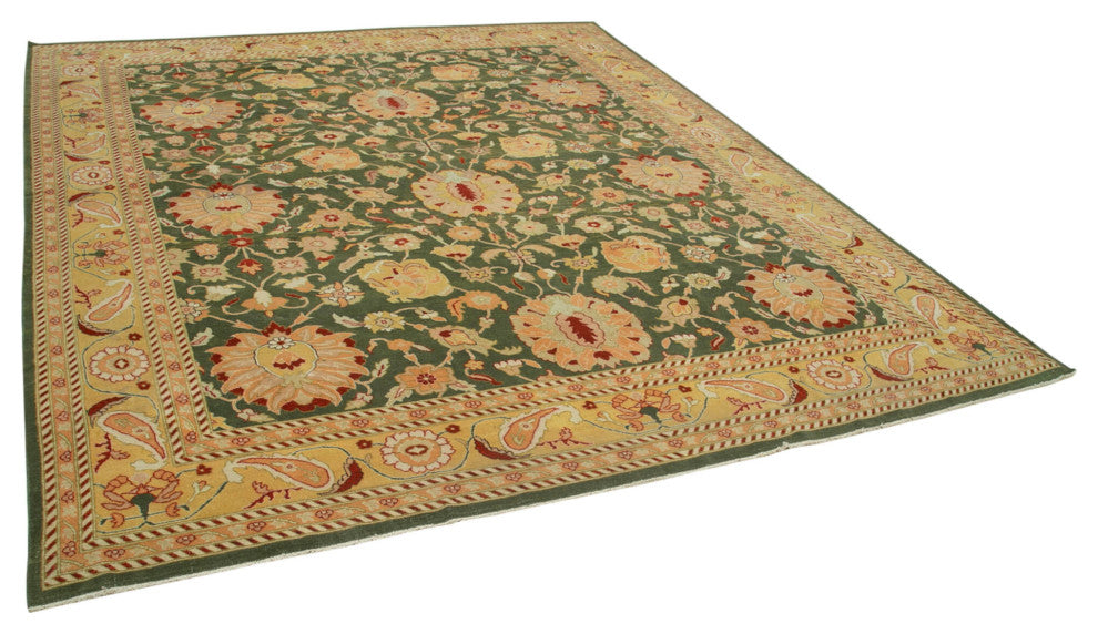 Rug N Carpet - Hand-Knotted Oriental 10' 5" x 12' 2" Large Oushak Area Rug