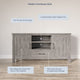 60 Inch Farmhouse TV Stand or Entertainment Center, Gray Wash
