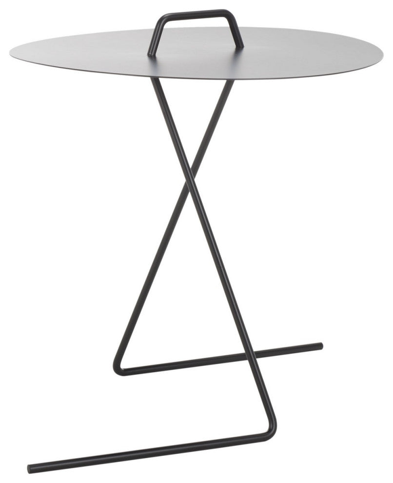 Safavieh Eugenia Side Table, Matte Black