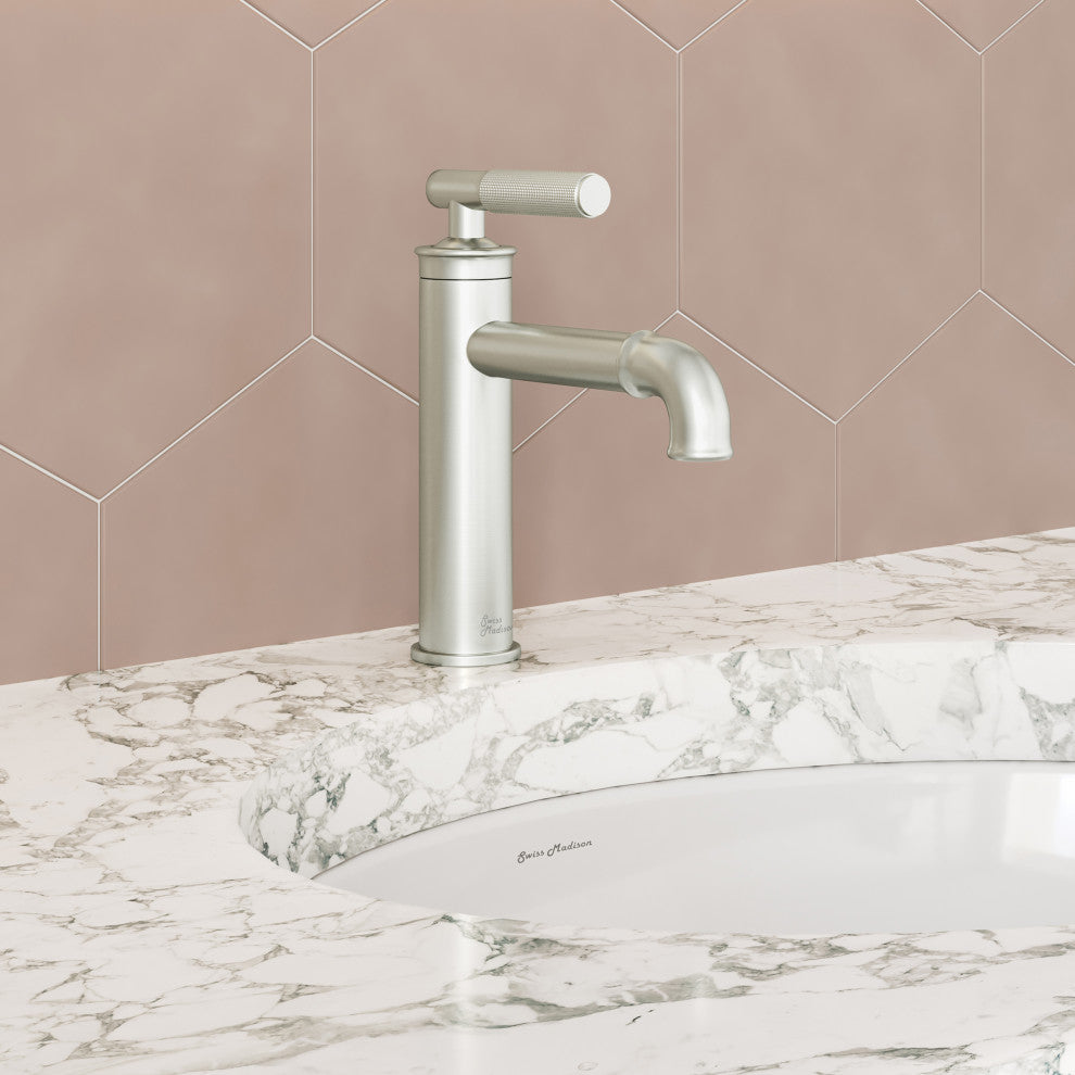 Avallon Single Hole, Single-Handle Sleek, Bathroom Faucet, Brushed Nickel