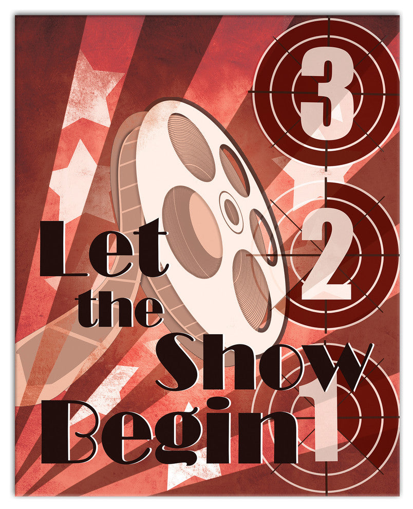 "Hollywood 3-2-1 Showtime" Canvas Wall Art, 16"x20"