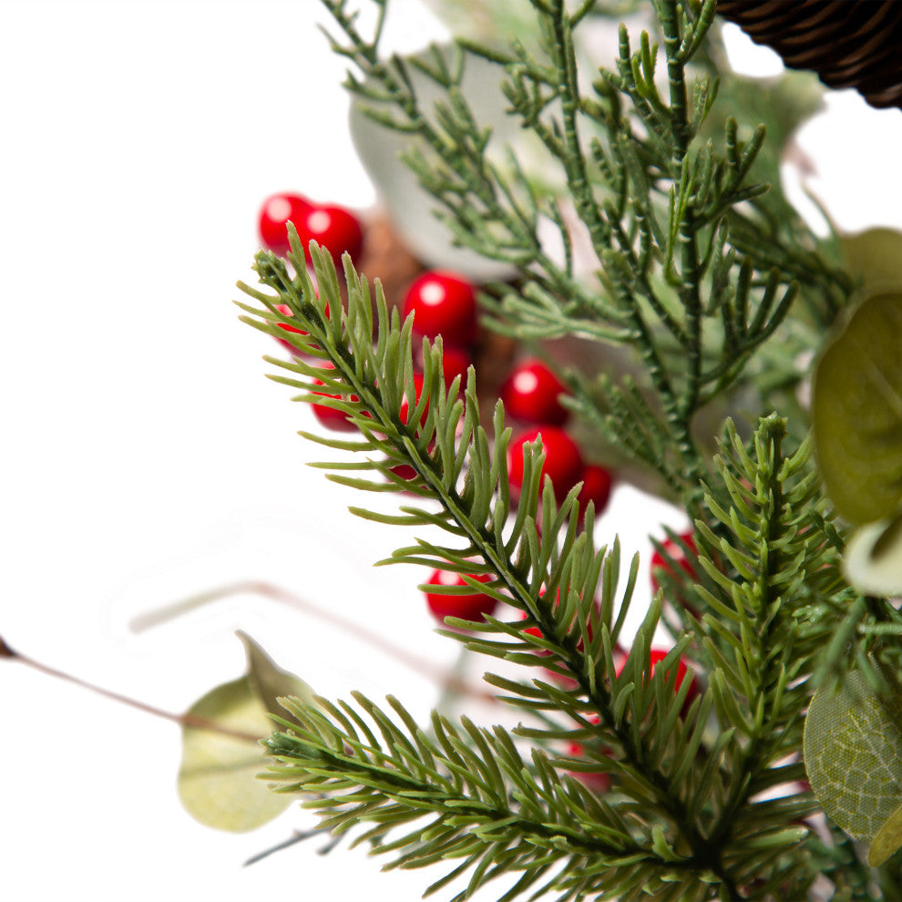 20"H Christmas Floral Table Tree Decor
