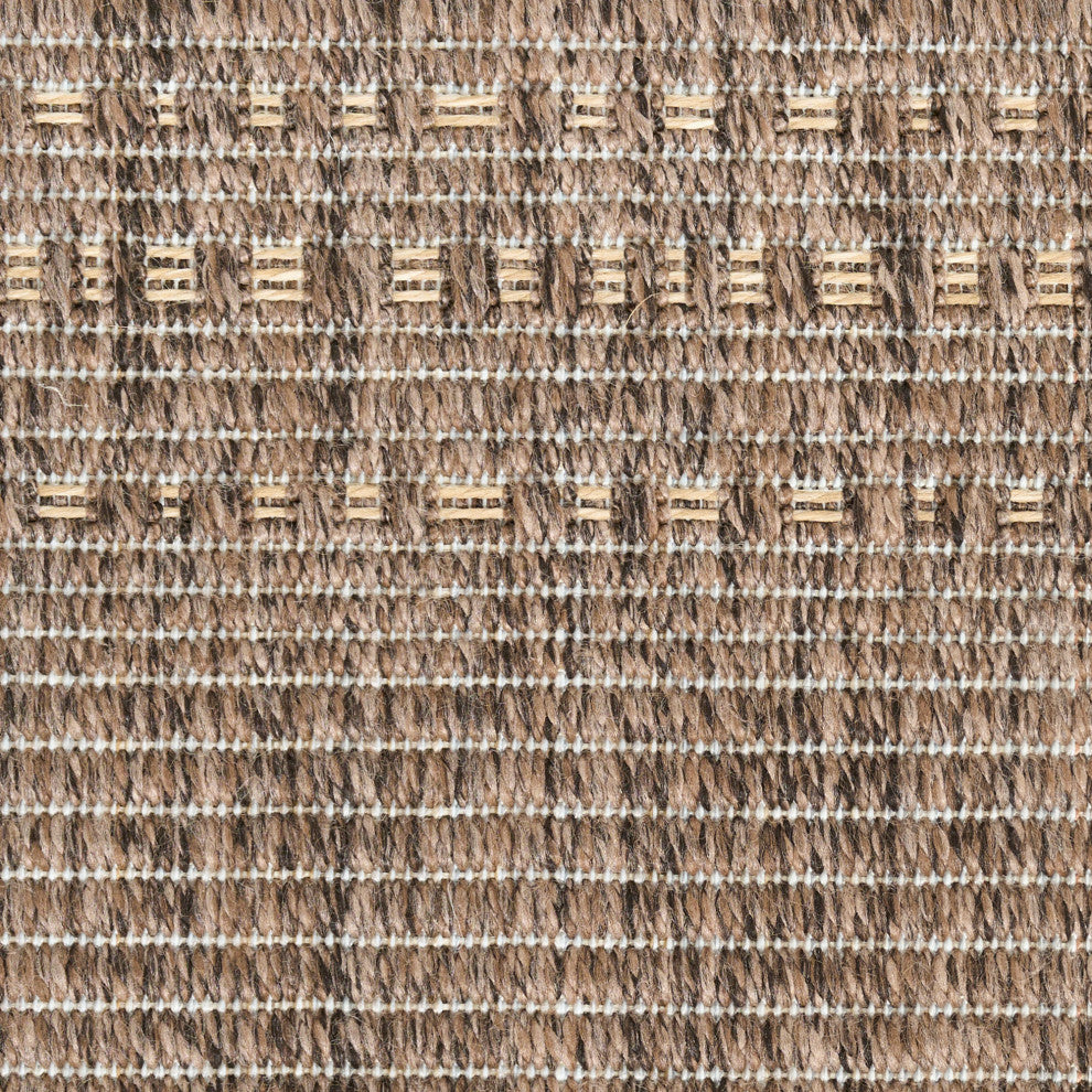 Nourison Tulum 2'2" x 8' Brown Outdoor Rug