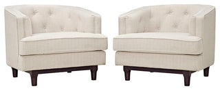 Beige Coast Armchairs Set of 2
